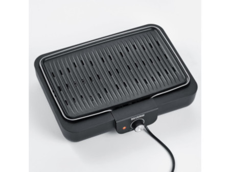SEVERIN Grill de table PG 8556, avec plaque, noir