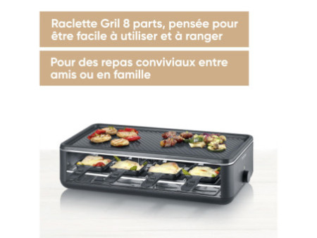 SEVERIN Raclette-gril RG 2365, avec plaque de gril
