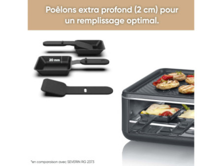 SEVERIN Raclette-gril RG 2365, avec plaque de gril