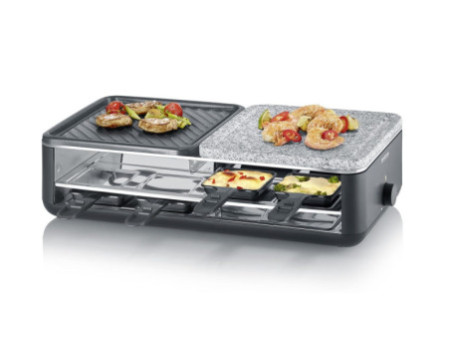 SEVERIN Raclette-gril RG 2366, pierre et plaque de cuisson