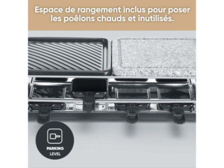 SEVERIN Raclette-gril RG 2366, pierre et plaque de cuisson