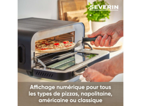 SEVERIN Four à pizza digital SERICO PG 8575, noir