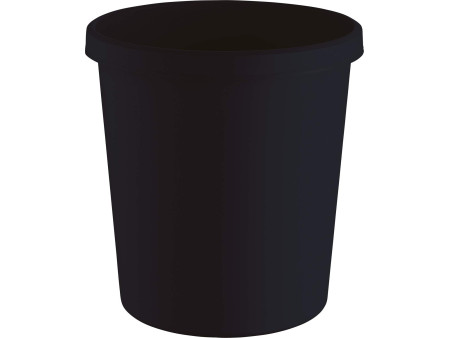 helit Corbeille à papier 'the green german', 18 L, noir