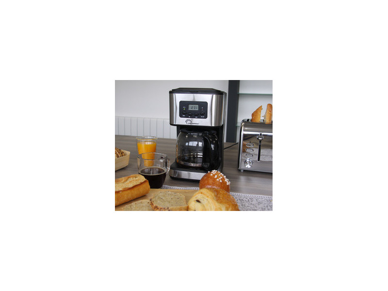 Little balance Cafetière Café Control, argent/noir