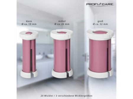 PROFI CARE Kit de bigoudis PC-LW 3028, blanc/bordeaux