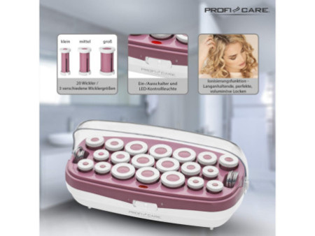 PROFI CARE Kit de bigoudis PC-LW 3028, blanc/bordeaux