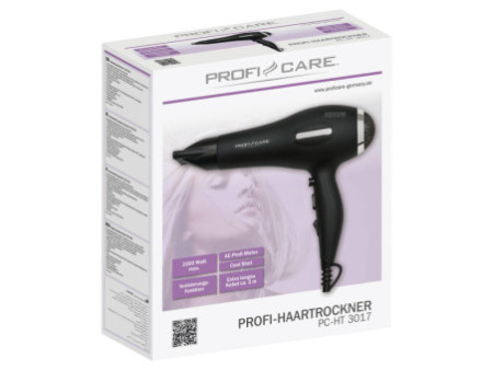 PROFI CARE Sèche-cheveux PC-HTD 3017 AC, noir