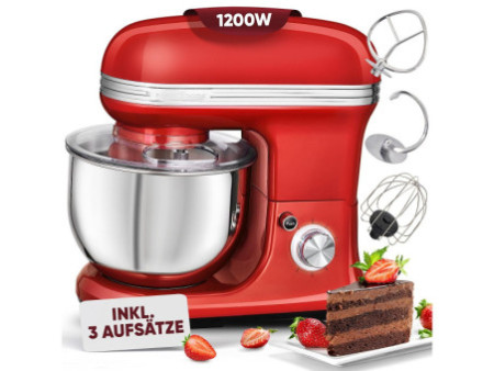 PROFI COOK Machine à pétrir PC-KM 1197, rouge