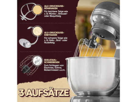 PROFI COOK Machine à pétrir PC-KM 1197, anthracite