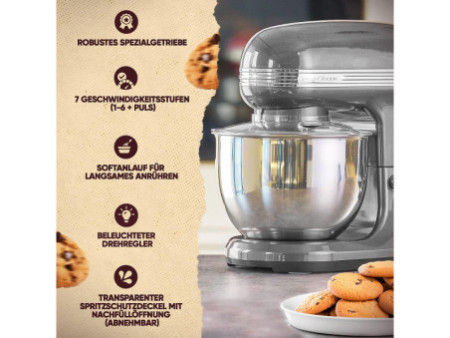 PROFI COOK Machine à pétrir PC-KM 1197, anthracite