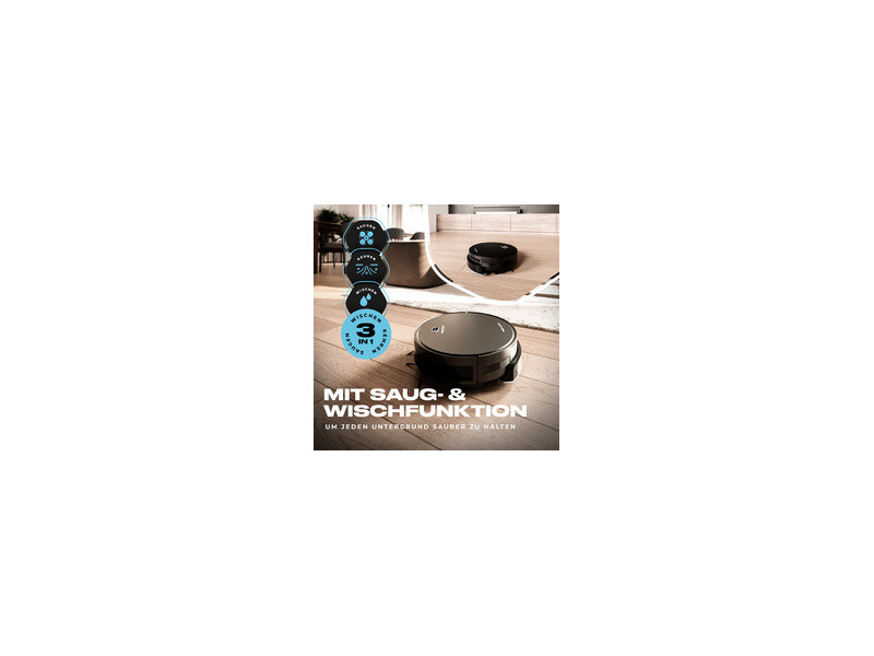 PROFI CARE Aspirateur robot PC-BSR 3108, noir