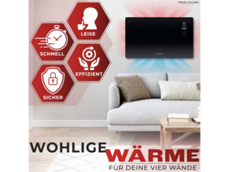PROFI CARE Chauffage par converteur en verre PC-GKH 3119