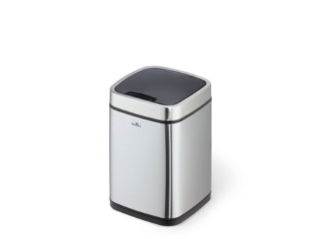 DURABLE Poubelle automatique 'NO TOUCH', 6 litres, argent