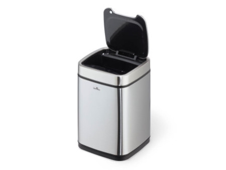 DURABLE Poubelle automatique 'NO TOUCH', 6 litres, argent