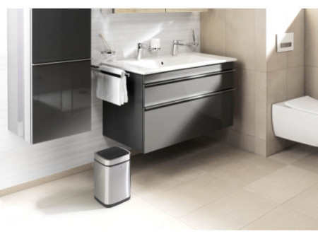 DURABLE Poubelle automatique 'NO TOUCH', 6 litres, argent
