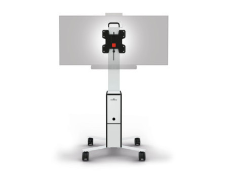 DURABLE Meuble TV mobile 'COWORKSATION', blanc