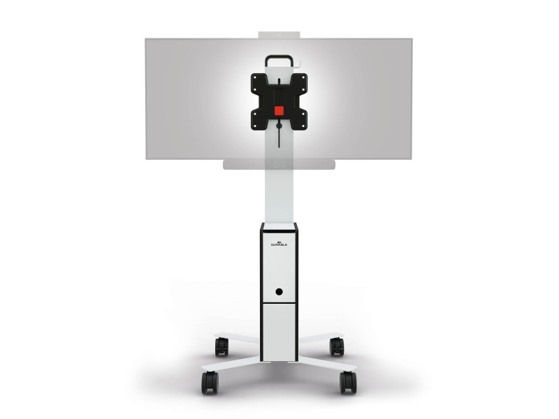 DURABLE Meuble TV mobile 'COWORKSATION', blanc