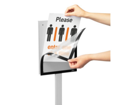 DURABLE Support d'information INFO STAND BASIC, A3, gris