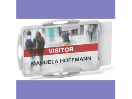 DURABLE Porte-badge 'ECO', pour 2 badges, gris