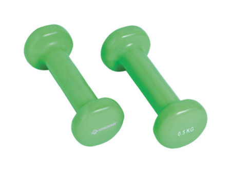 SCHILDKRÖT Haltères vinyle, set de 0,5 kg, vert