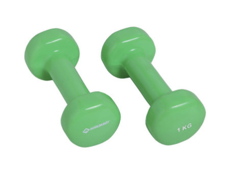 SCHILDKRÖT Haltères vinyle, set de 1,0 kg, vert