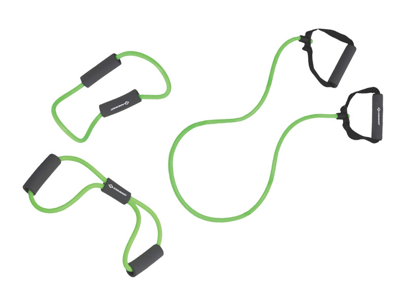 SCHILDKRÖT Kit de cordons de résistance, 3 pièces, noir/vert