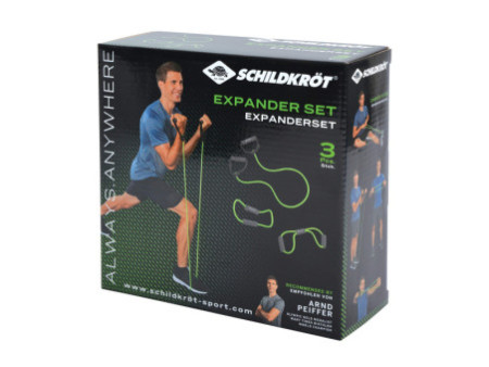 SCHILDKRÖT Kit de cordons de résistance, 3 pièces, noir/vert