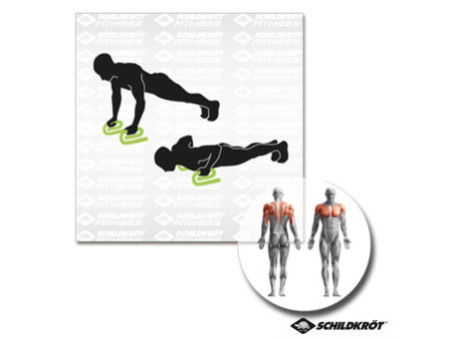 SCHILDKRÖT Poignée pour pompes Push Up Bars, noir/vert
