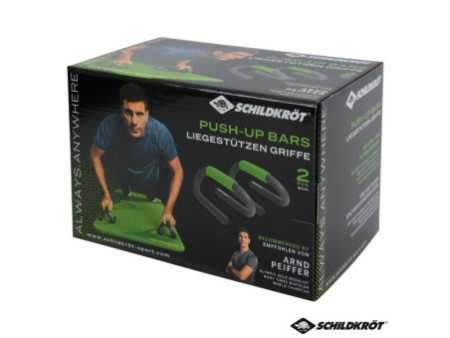 SCHILDKRÖT Poignée pour pompes Push Up Bars, noir/vert