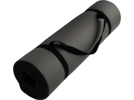 SCHILDKRÖT Tapis de sol de fitness, 10 mm, gris