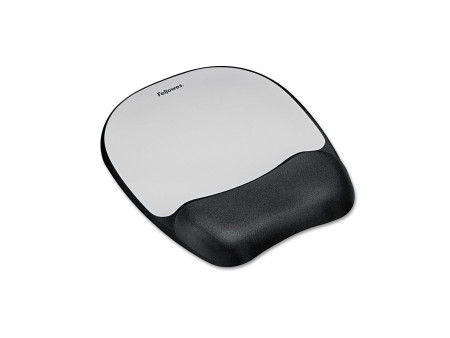 Fellowes Repose-poignet Memory Foam 'Bandes argentées'