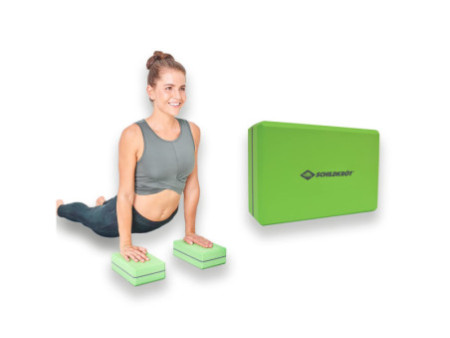 SCHILDKRÖT Bloc de yoga, 200 g, vert/gris
