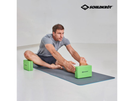 SCHILDKRÖT Bloc de yoga, 200 g, vert/gris
