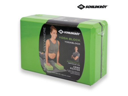 SCHILDKRÖT Bloc de yoga, 200 g, vert/gris