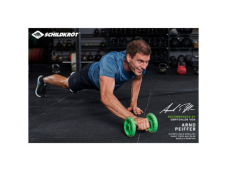 SCHILDKRÖT Roues abdominales Dual Core Wheels, noir/vert