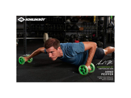 SCHILDKRÖT Roues abdominales Dual Core Wheels, noir/vert