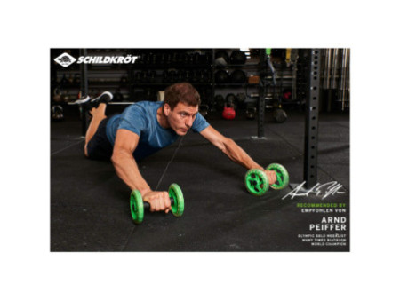 SCHILDKRÖT Roues abdominales Dual Core Wheels, noir/vert