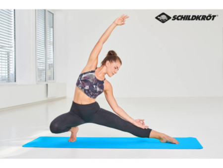 SCHILDKRÖT Tapis de yoga, 4 mm, bleu clair
