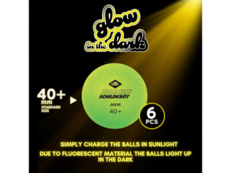 DONIC SCHILDKRÖT Balle de tennis de table 'Glow in the dark'