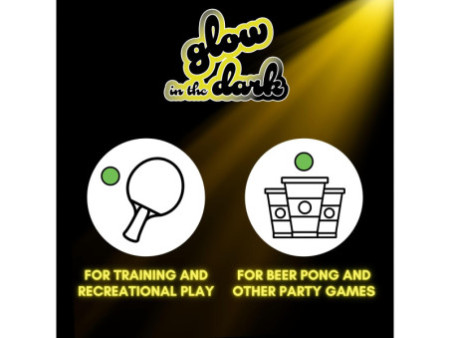 DONIC SCHILDKRÖT Balle de tennis de table 'Glow in the dark'