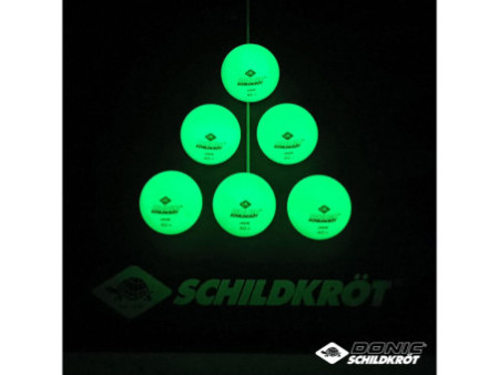 DONIC SCHILDKRÖT Balle de tennis de table 'Glow in the dark'
