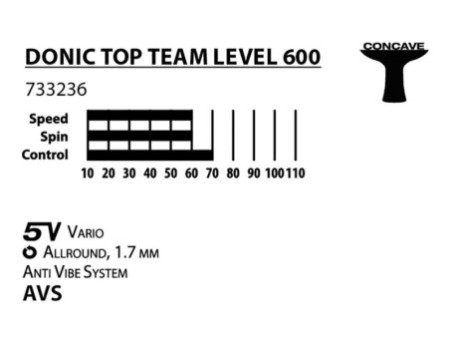 DONIC SCHILDKRÖT Raquette de tennis de table 'Top Team 600'