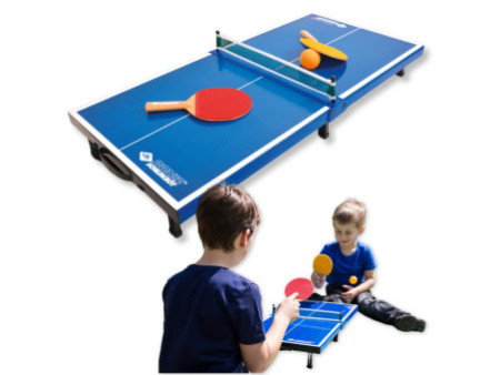 DONIC SCHILDKRÖT Mini-table de tennis de table, kit, bleu