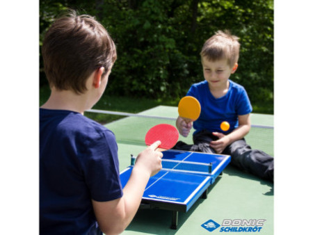 DONIC SCHILDKRÖT Mini-table de tennis de table, kit, bleu