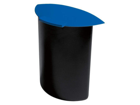 HAN Insert à déchets MOON, PP, 6 litres, avec couvercle bleu