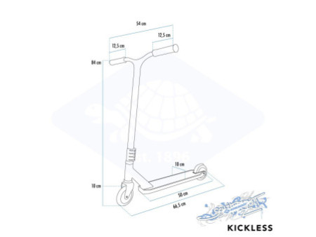 SCHILDKRÖT Trottinette Stunt Scooter Kickless Forest