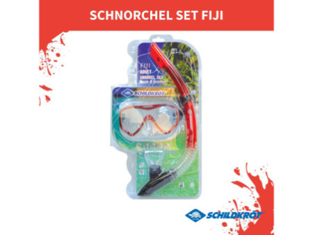SCHILDKRÖT Set masque/tuba Junior 'Fiji', 2 pièces, rouge