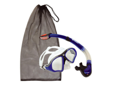 SCHILDKRÖT Set masque/tuba 'Pro Palau', 2 pièces, bleu