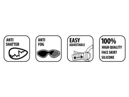 SCHILDKRÖT Lunettes de natation Junior 'Bali', rouge