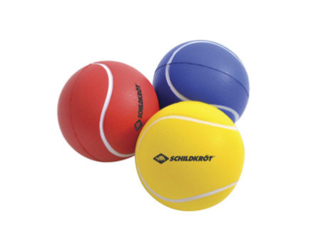 SCHILDKRÖT Balle souple, 70 mm, set de 3, couleurs assorties